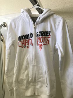 White Nike jacket for girl never wear yet size L