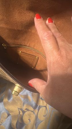 Coach Handbag with Gold Hardware