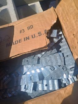 Galvanized brick ties