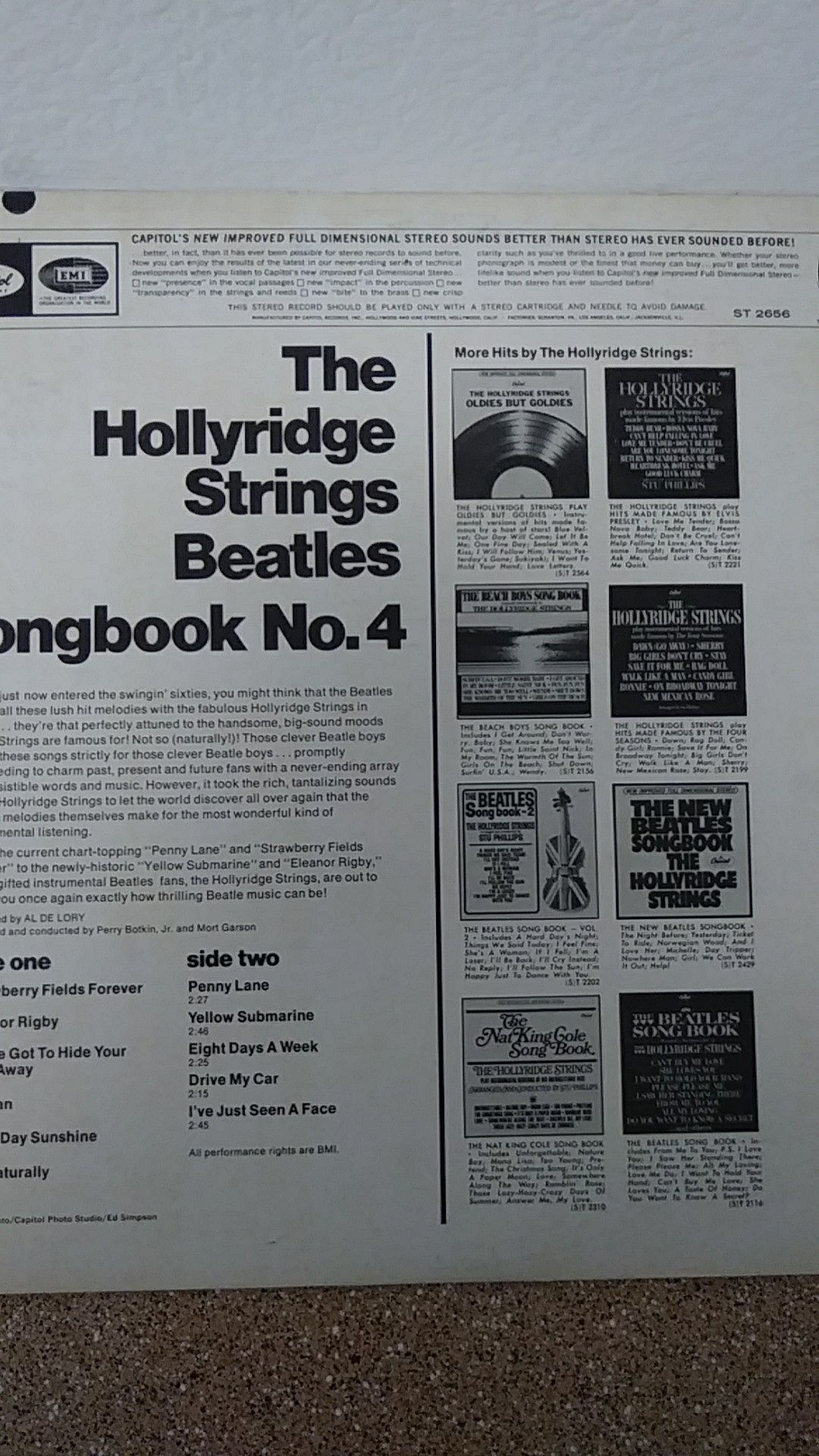 Original L.P (the Beatles..vol.4)..a good piece for collection.$75
