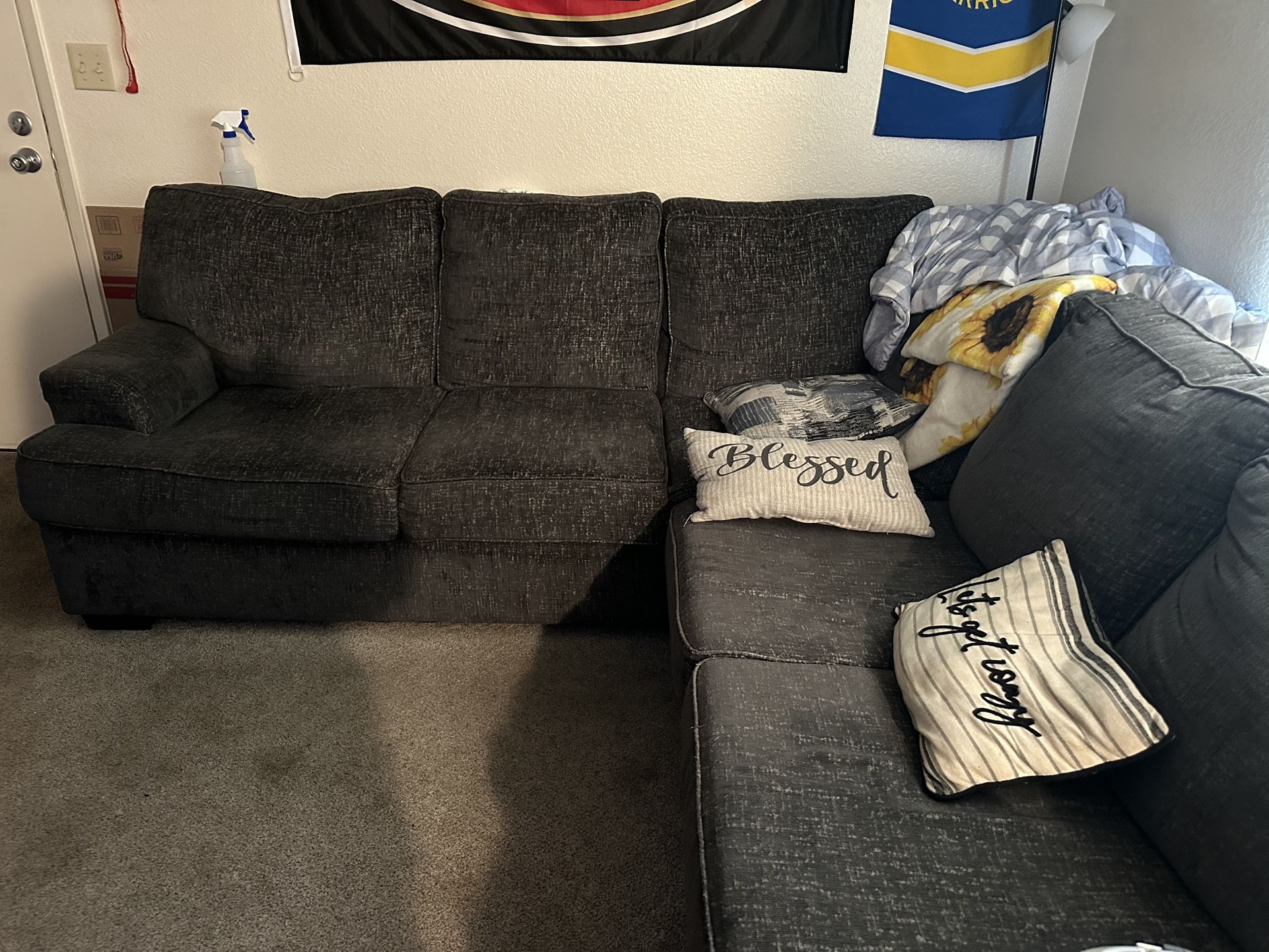 Dark Grey Couch