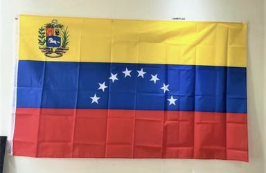 Bandera venezolana con escudo 3x5 ft  de Venezuela Escudo de armas 