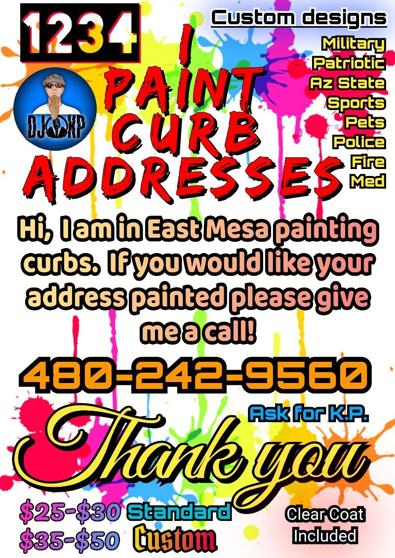 Address Curb Painting