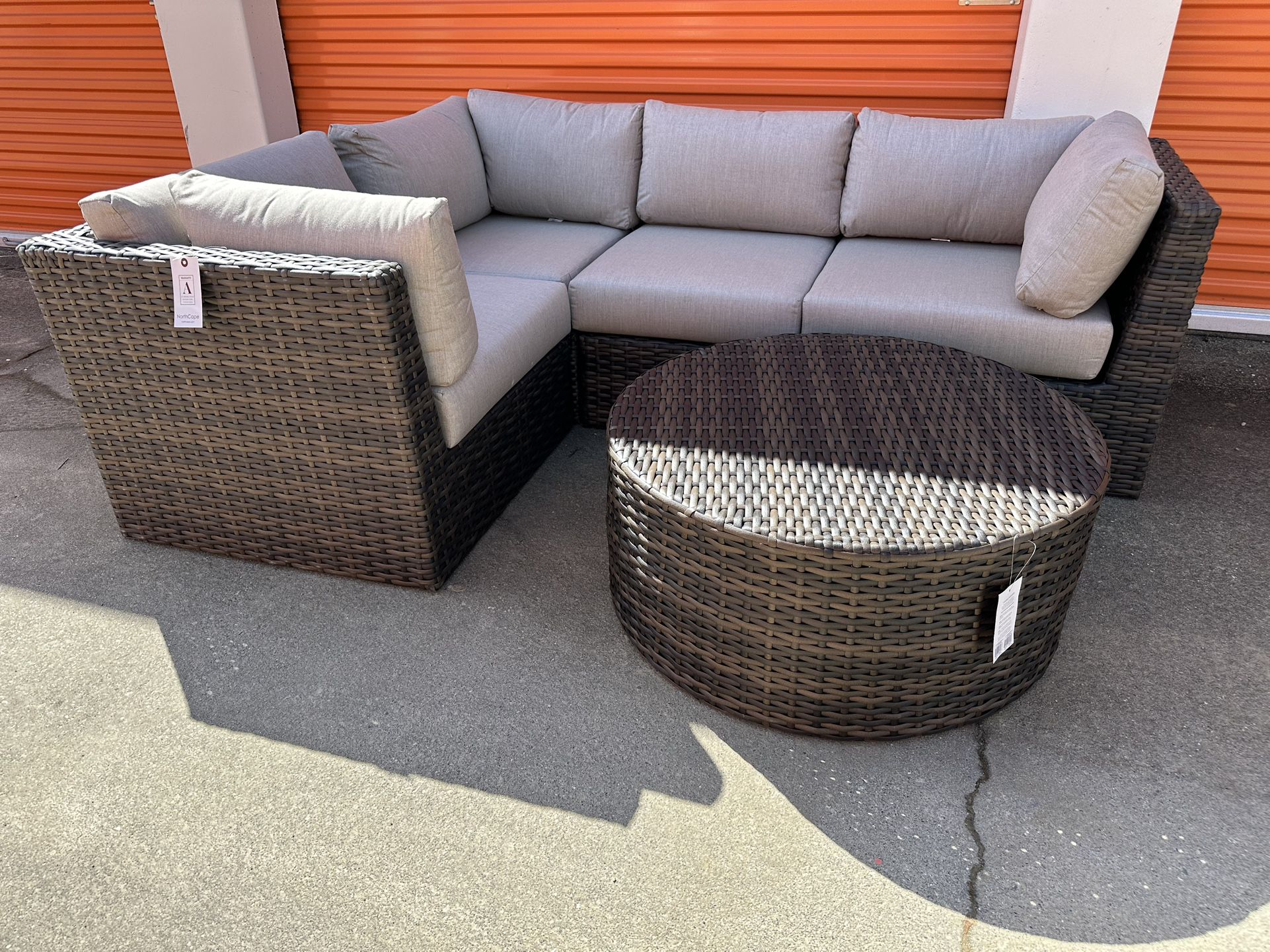 New 5pc Outdoor Patio Furniture Set Sunbrella Fabric