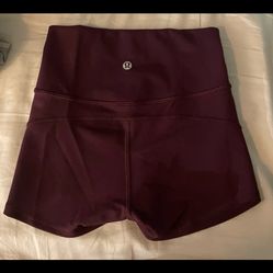 Lululemon Maroon Align Biker Short