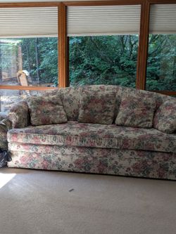 Floral couch