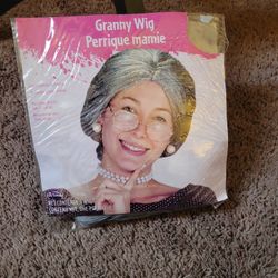 Halloween Bates Or Granny 👵 Wig Only New