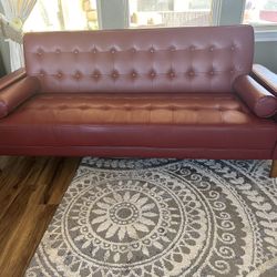 Red Couch - Fold Out For Sleeping 