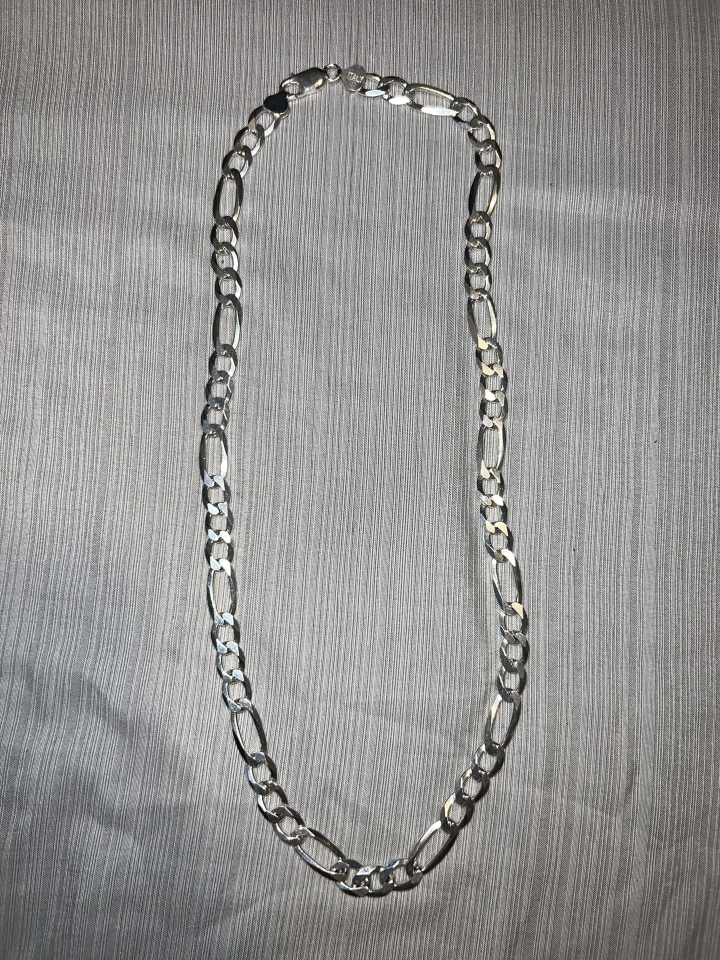 Salvano 925 Sterling Silver Chain Necklace 22 Inch
