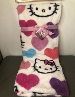 Hellokitty Fuax Fur Throw