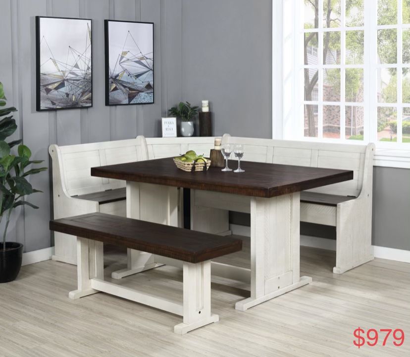 Breakfast Nook Dining Table Set 