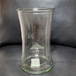 Clear Glass Vase 6.5" Container  Storage Trinket Jar