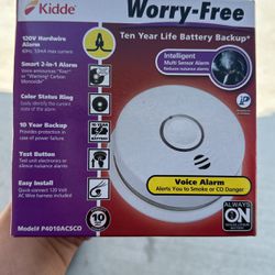 Kidde Combo Smoke And CO Detector Hard Wire With 10 Years Lithium Battery