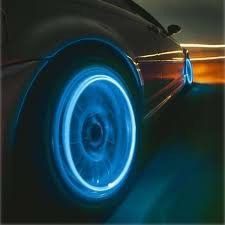 4 Firefly Flashing LED Tire Light Valve Stem Cap Car Bicycles Bikes Motorcycles