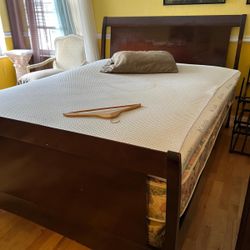 Bed Frame With Table + Drawers