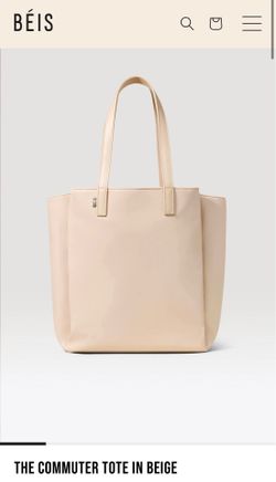 BÉIS: The Commuter Tote in Beige