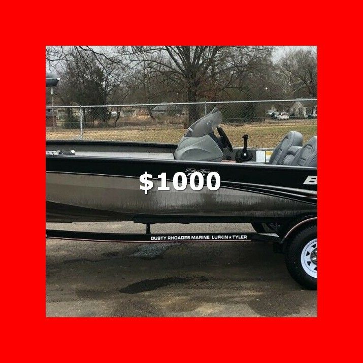 Photo price$1000 Boat Bass Tracker Clean Boat