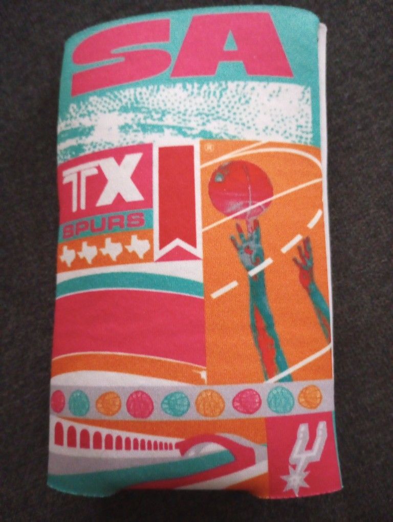 San Antonio Spurs Koozie 25 Oz Can Holder