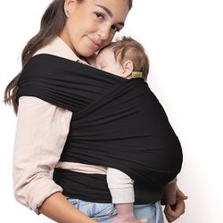 Boba Wrap Baby Carrier, Black - Original Stretchy Infant Sling