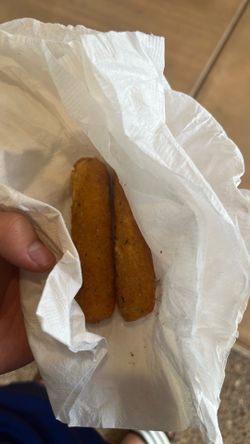 1 mozzarella sticks from my pocket
