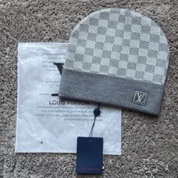 Louis Vuitton Grey Beanie