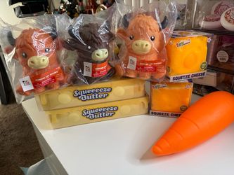 Squishies Butter, Cows, Cheese, Carrot