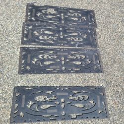 Rubber Non-Slip Stair Mats  (4) skid resistant treads