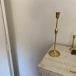 Gold Pillar Handle Stick Holder (Anthro)