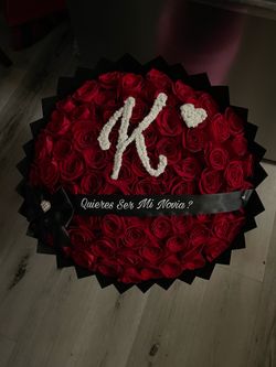 Quieres ser mi novia ? Ramo buchon , rosas rojas red roses flower bouquets