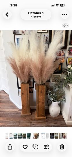 Solid wood heavy flower stands