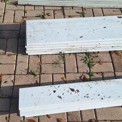 PVC Fence Infill Boards  1-Inch White Tongue & Groove 