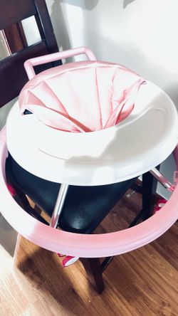 Pink baby walker