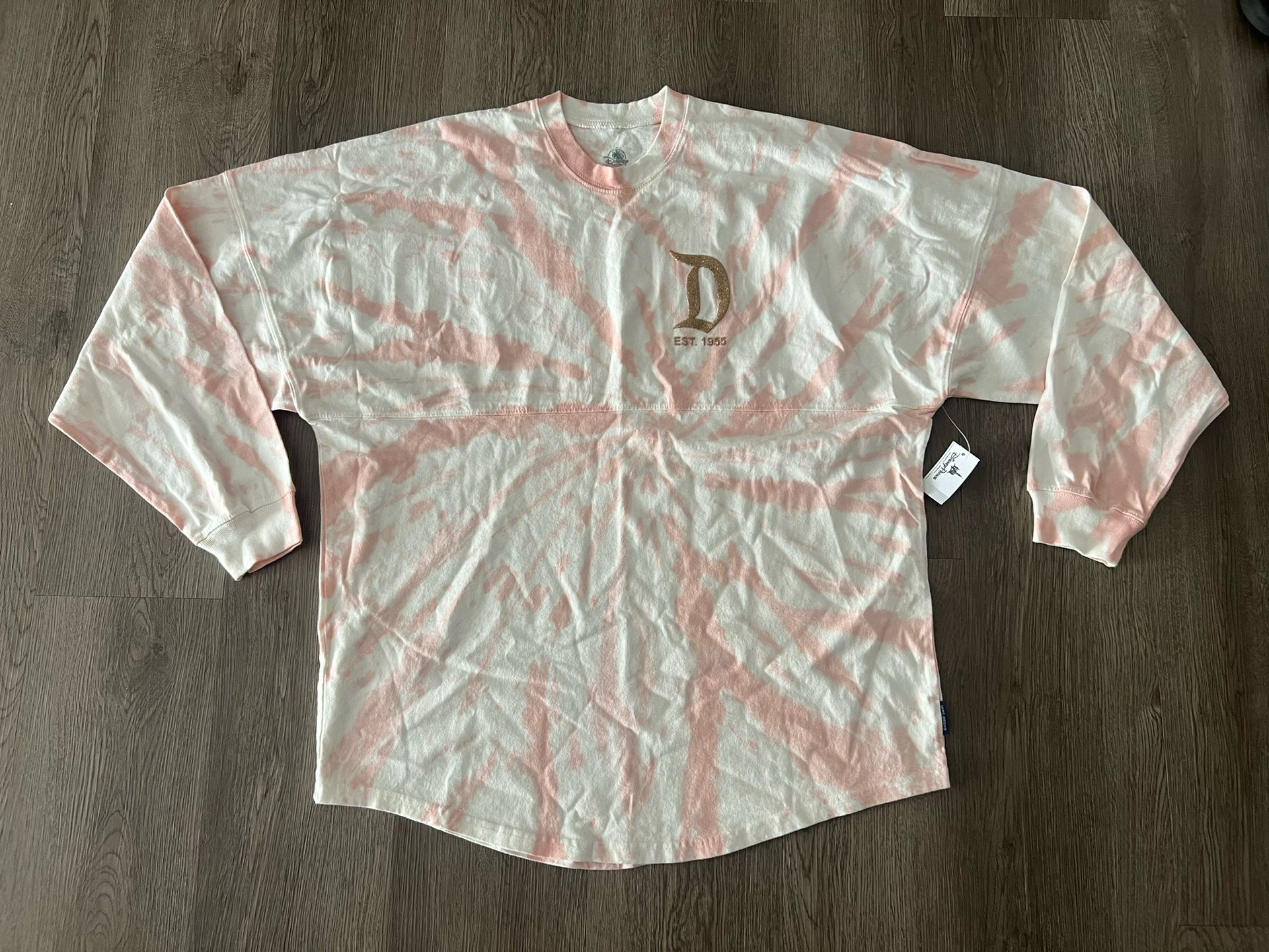 Disneyland Resort Disney Parks Rose Gold Tie Dye Spirit Jersey Adult Medium NEW