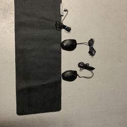 OFFER $ $60-two Lighted Mouse Pads And Two Logitech Mouses