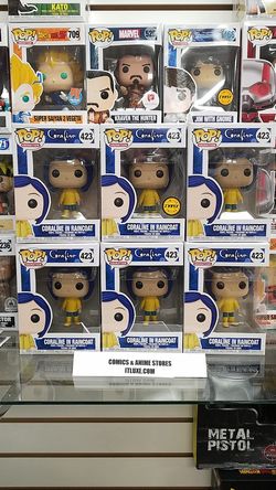 Coraline in raincoat reg or chase funko pop