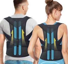 Fitsupport Back Brace Posture Corrector For Women And Men Back Lumbar Support Shoulder Posture Support For Improve Posture Provide And Back Pain Relie