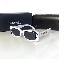 NEW  CH RECTANGULAR  WHITE GOLD