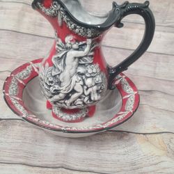 1980's Italian Bowl & Pitcher Set