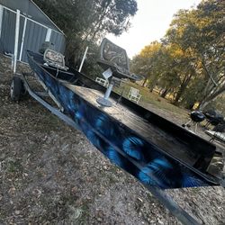 Gamefisher 1436 Jon Boat , Evinrude 20hp , With Trailer 