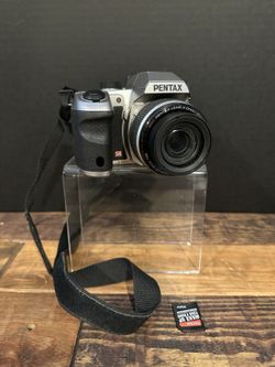 Pentax X-5 Digital Camera 16MP 26x Optical Zoom Tested Working SD Adapter