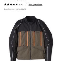 Harley Davidson Mens Ventilator Lite Riding Jacket-Black Olive