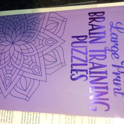 Large Print BRAIN TRAINING PUZZLES Arcturus h.l Collection BG - Humor/Games 2019 This large print puzzle book is perfect Purple
