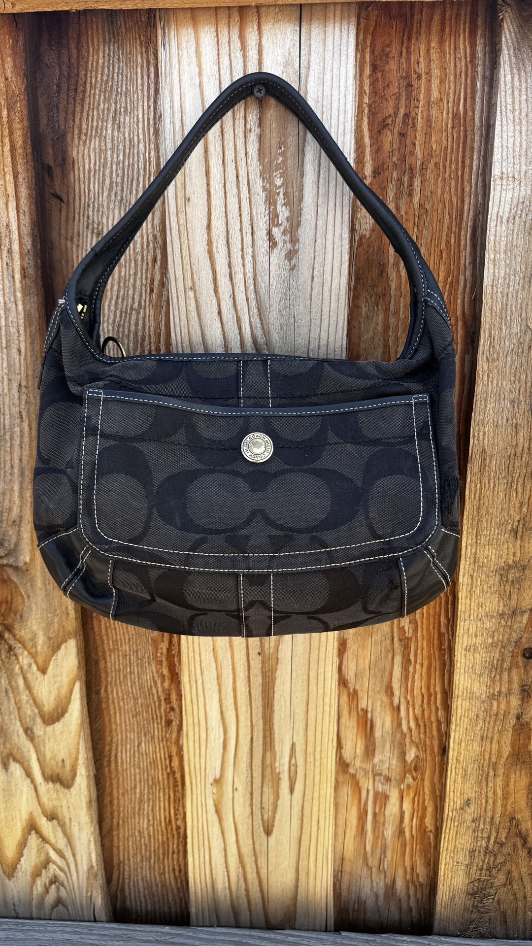 Authentic Black Vintage coach Shoulder Bag