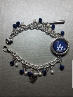Dodgers Personalized Bracelet