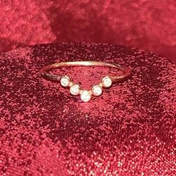 Diamond Wedding Band In 14K Rose Gold