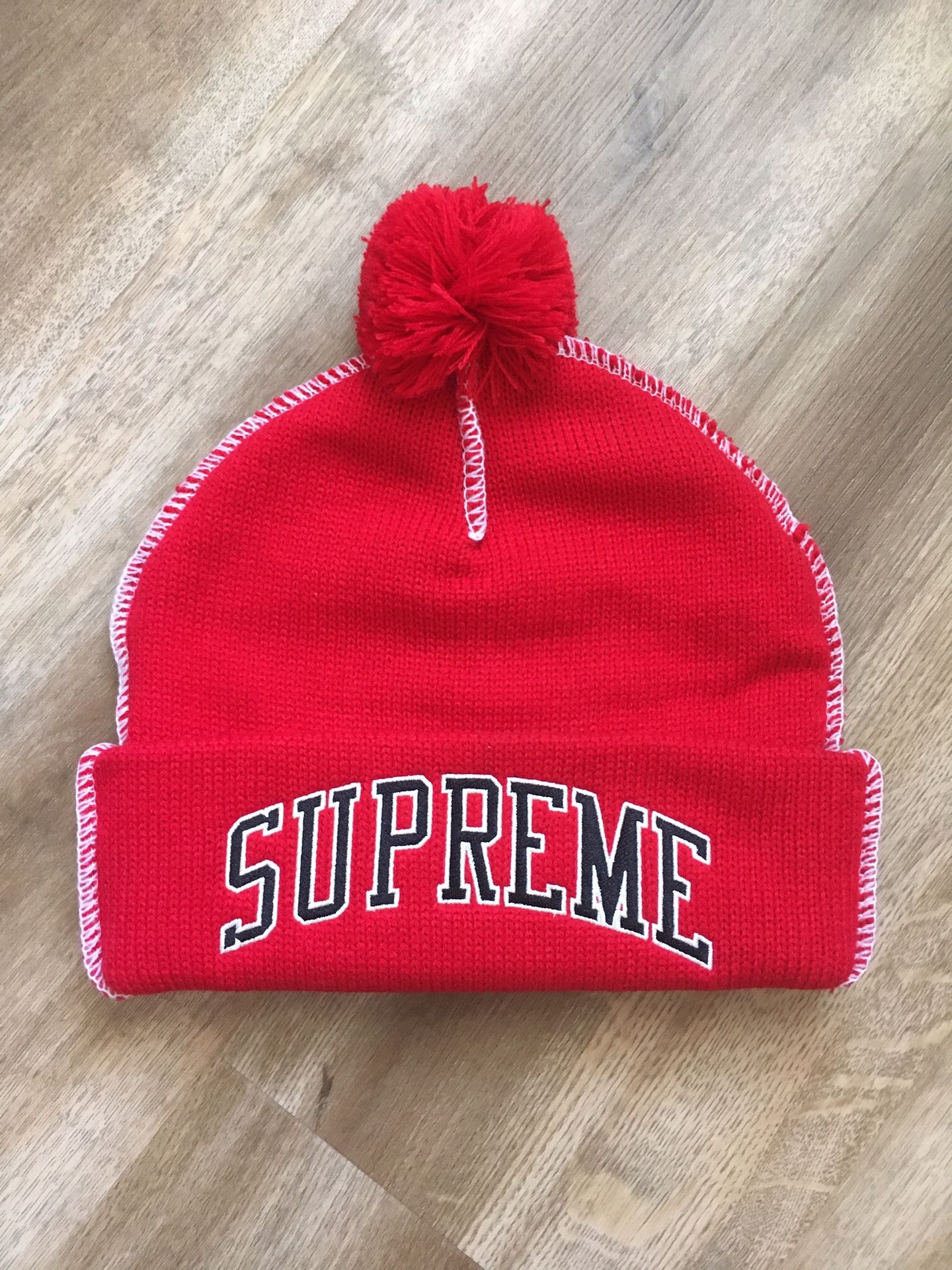 SUPREME Contrast Stitch Beanie FW19 NWT