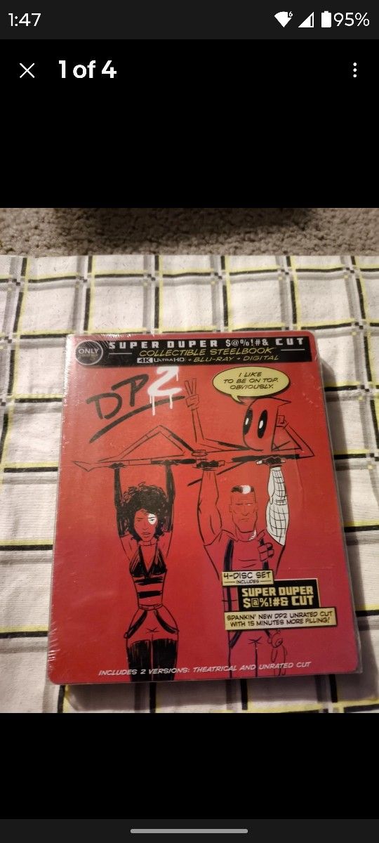 Deadpool 2 Oop 4k Ultra HD + Blu Ray Steelbook Out Of Print Brand New Rare