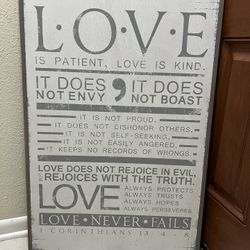 Wall Decor Hobby Lobby (37” x  25”)