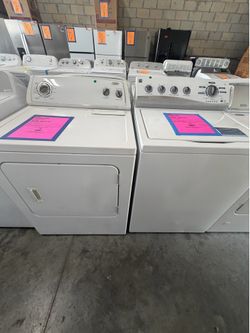 Washer and dryer with warrarnyv