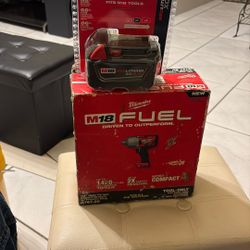 Milwaukee Impact Wrench And Battery  XC 5.0